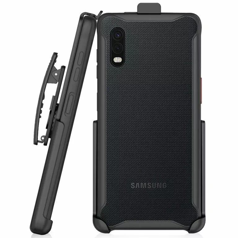 For Samsung Galaxy Xcover Pro Case with Belt Clip with Stand Shockproof Black