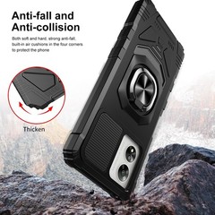 Boost Celero 5G SC Phone Case with Tempered Glass Screen Protector, Black