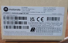 MOTO Edge 40 Neo (XT2307-1) 12+256GB Unlocked 5G Peach Fuzz