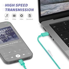 2 Pack 20W Type-C Fast Charger Block for iPhone 14/13, 10FT & 6FT Cables