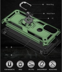 [1+1 PCS] Case & HD Screen Protector for Moto G Pure & Moto G Power 2022 Militar