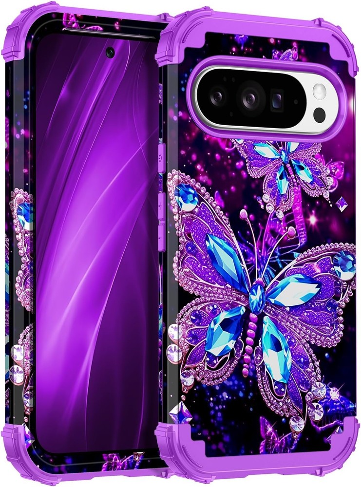 Google Pixel 10 Pro XL Case, Glow in The Dark Three Layer Heavy Duty Protection