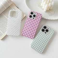 iPhone 13/14 Case with Geometric Horizontal Stripes, Soft TPU Slim Glossy Cover