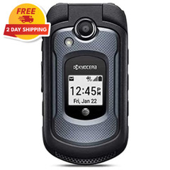 Kyocera E4710 Dura XE Rugged 4G VoLTE Flip Phone AT&T- Excellent