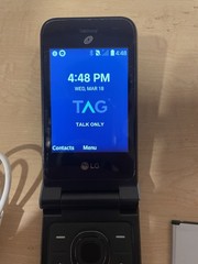 LG Classic Flip L125DL Unlocked KOSHER TALK ONLY No Text/Data + 2 Batt. Unlocked