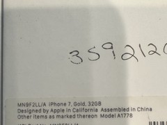 Apple iPhone 7 32GB Gold A1778 Factory Unlocked Clean IMEI Box Accessories 90%+