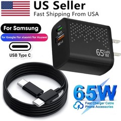 45W PD Fast Charger Wall Adapter Usb Type Charging Cable for Samsung Galaxy S23