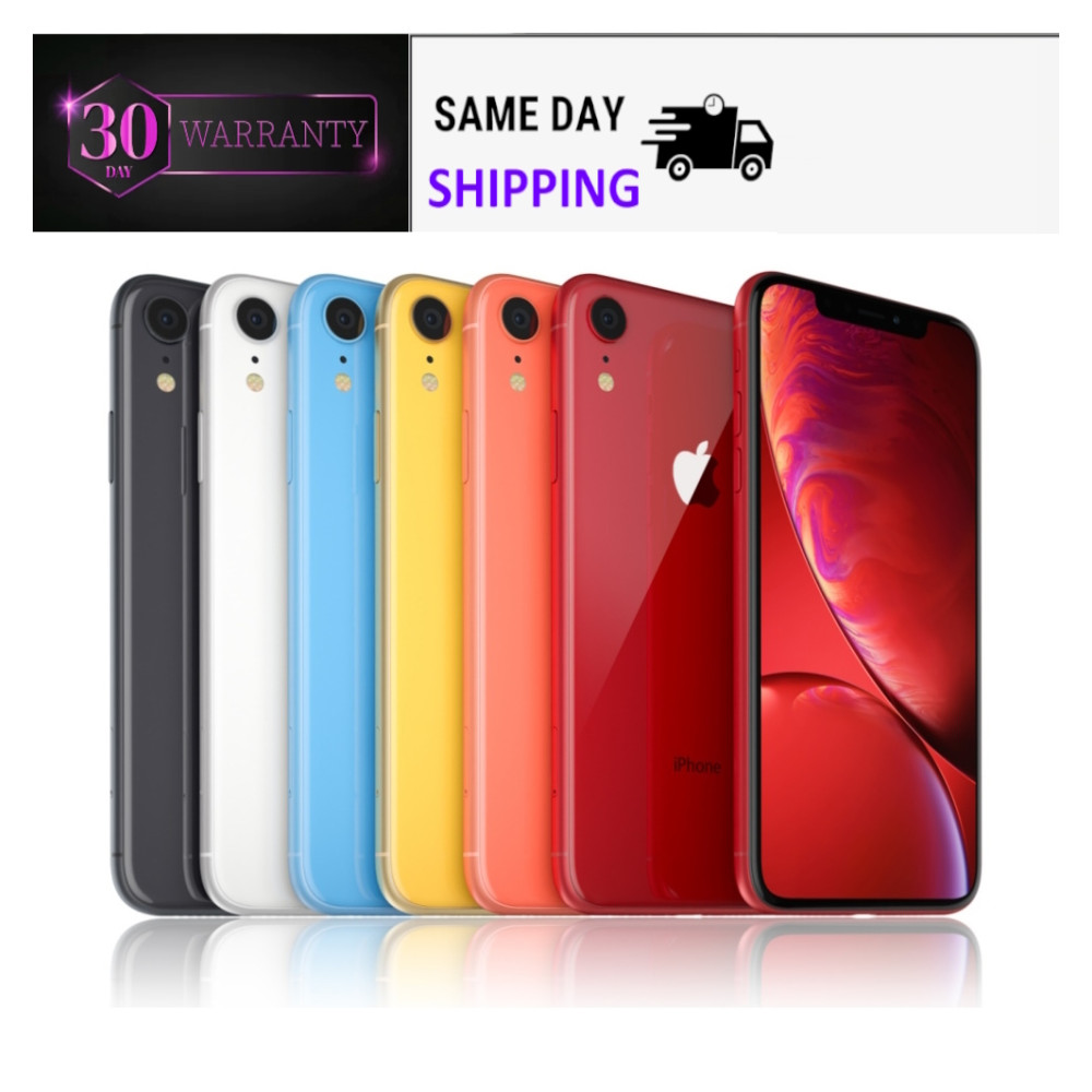 Apple iPhone XR 64GB GSM Unlocked Verizon Smartphone 4G 6.1″ Screen