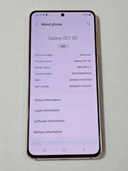 Samsung Galaxy S21 G991U 128GB Phantom Violet Unlocked Smartphone USED-GREAT