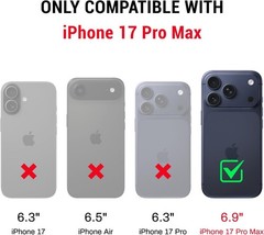iPhone 17 Pro Max Case Wallet with Card Holder, RFID Blocking Leather Protection