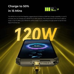 5G Oukitel WP30 Pro Rugged Phone 12GB+512GB 108MP Camera 11000mAh 120W Charge A