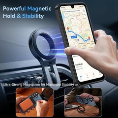 For Samsung Galaxy A17 5G Case with Magnetic Shockproof Translucent Matte Cover