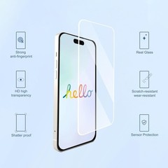 iPhone 16 Pro Max Screen Protector Tempered Glass 6.9in Anti Scratch Bubble Free