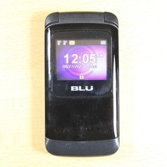 BLU Zoey Flex Z132 Flip Phone Black Used Ready Dual Sim Unlocked