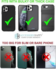 Military Grade Cell Phone Belt Holster Nylon Belt Pouch for iPhone 16, 16 Pro, 1