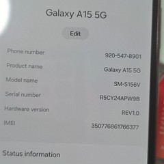 Total Wireless Samsung Galaxy A15 5G 64GB, Blue (CER)
