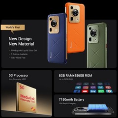6.88 inch FOSSiBOT F112 PRO 5G Rugged Phone Android 14 Mobile Waterproof Unlock