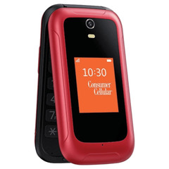 Consumer Cellular Iris, 8GB, Red – Flip Phone – E- SIM PHONE #17039-1