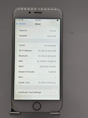 Apple iPhone 6s 128GB White Unlocked Clean IMEI iCloud Off – Used B