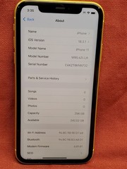 iPhone 11, 256GB, Yellow, Unlocked, MWL42LL/A #2860