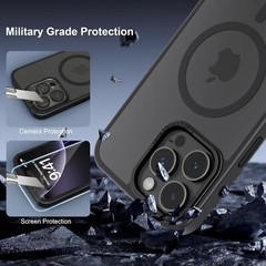 For iPhone 16 Pro Max 5G Case with Military Grade Drop and Shockproof Protection