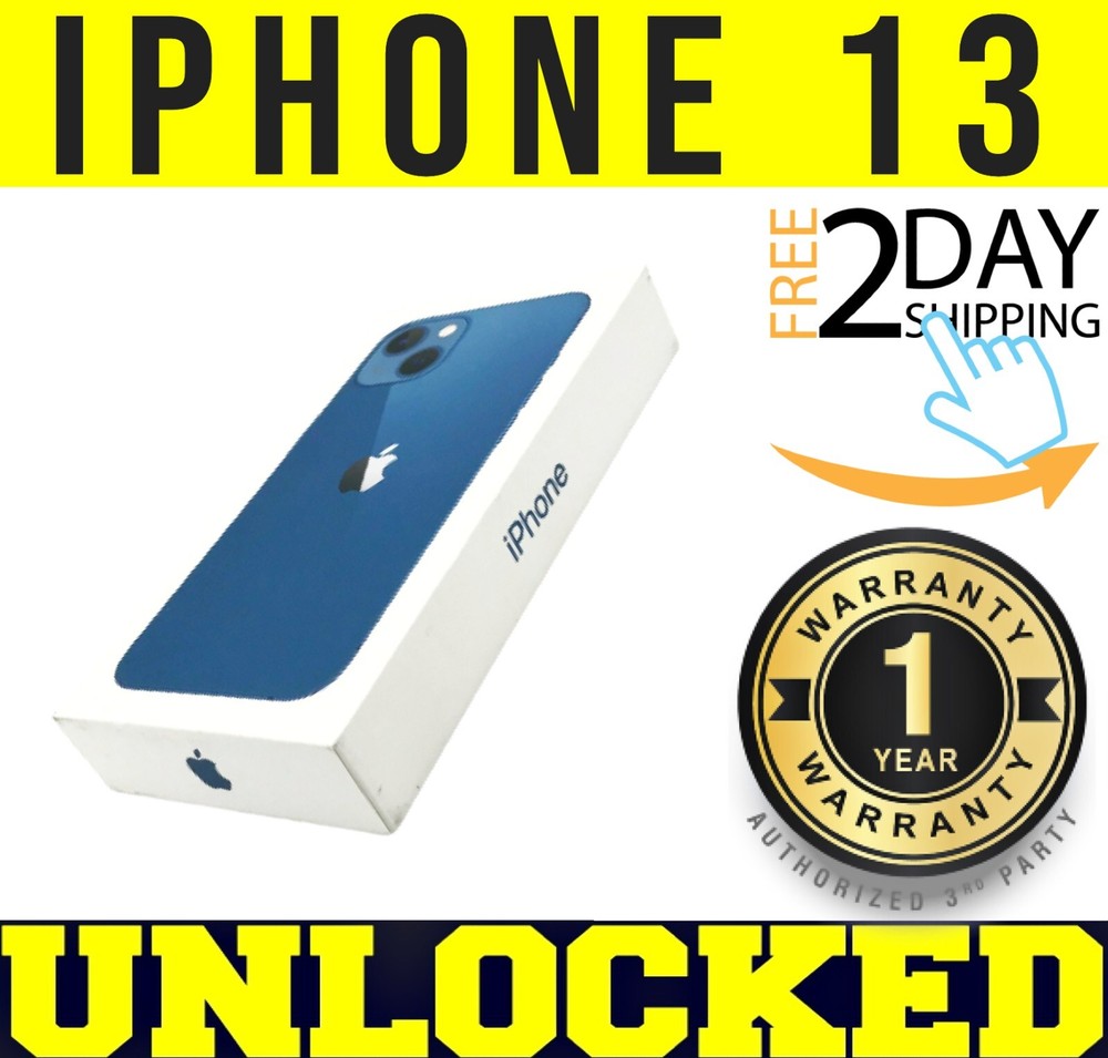 Apple iPhone 13 – 128GB (FACTORY UNLOCKED) ✅ 1 YEAR WARRANTY ✅ BLUE ❖SEALED❖