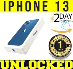 Apple iPhone 13 – 128GB (FACTORY UNLOCKED) ✅ 1 YEAR WARRANTY ✅ BLUE ❖SEALED❖