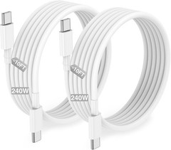 240W Type-C Fast Charger Adapter for MacBook Pro/iPhone 17 Pro Max 10ft