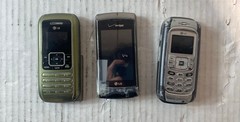 LG enV VX9900 VX9800 VX11000 Verizon Flip Phones For Parts Or Repair Lot Of 3