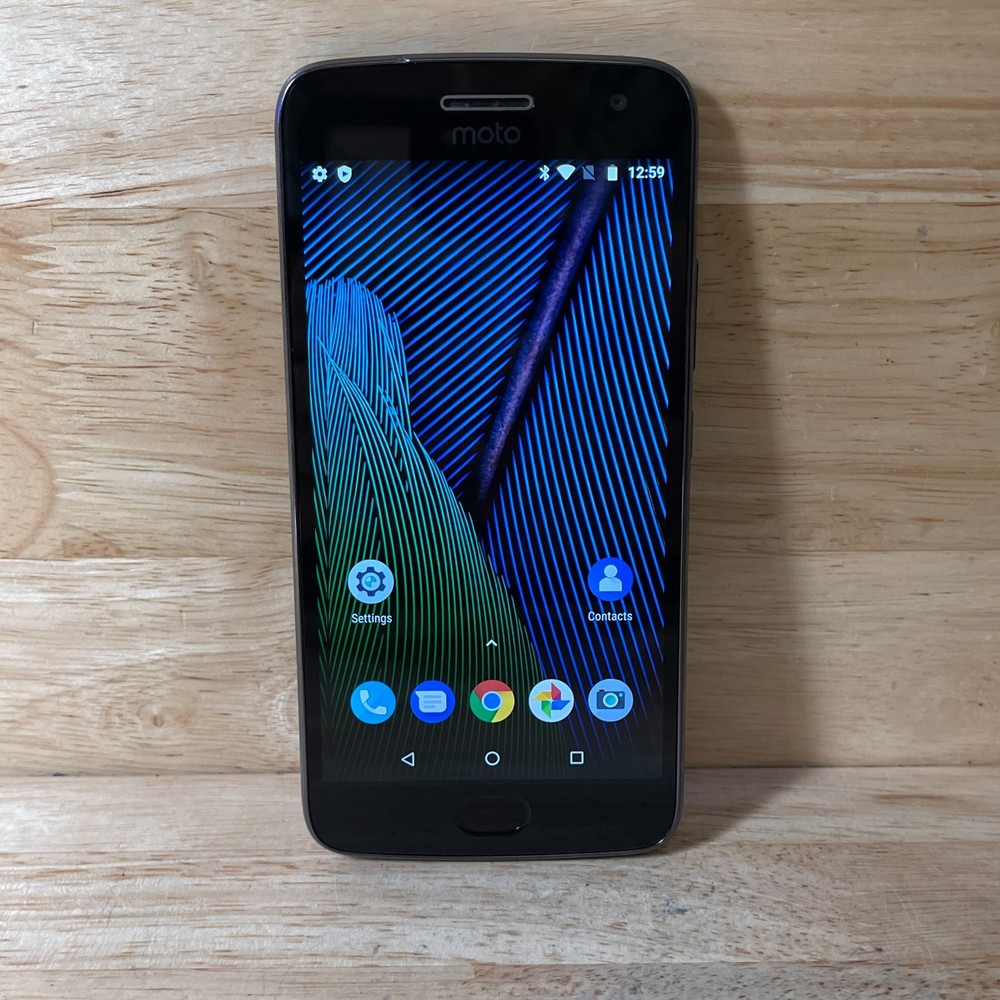 Motorola Moto G5 Plus XT1687 Gray Bluetooth 5.2″ Touchscreen 12MP Smartphone