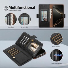 iPhone 13 Case Wallet with Card Holder Women Men, RFID Blocking PU Leather Flip