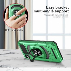 Cloud Mobile Stratus C7 Phone Case with Tempered Glass Screen Protector, Green