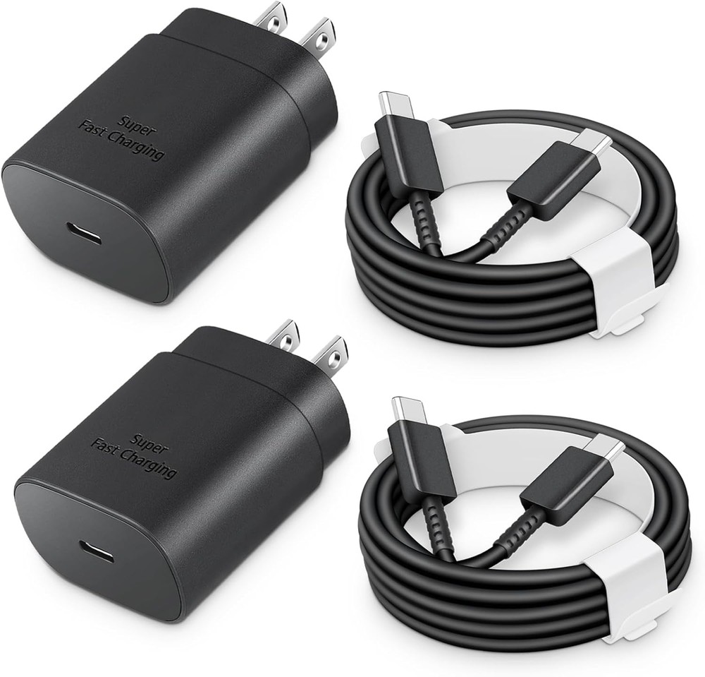 25W USB-C Fast Charger Block for Galaxy S24/S23, Pixel 8/7, iPhone 17/16/15