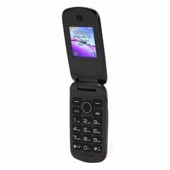 US BLACK Dual SIM Unlocked Flip Phone With Large Keys For Seniors
