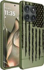 Flex Series for Motorola Edge 2025 Phone Case – Army Green Rugged USA Flag