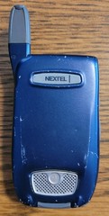 Motorola i760 – Blue and Silver ( Nextel ) Rare iDEN Flip Phone w/ 3 Games
