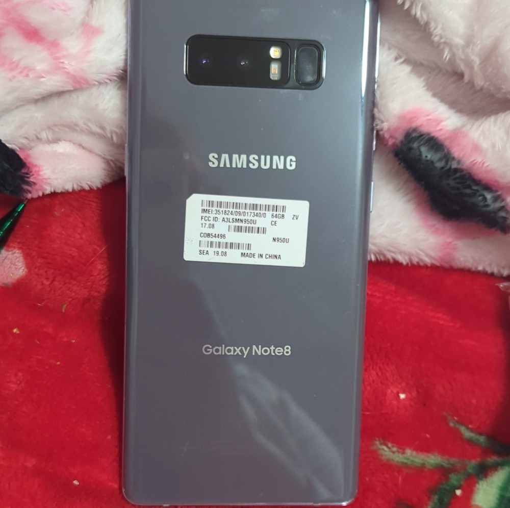 Samsung Galaxy Note8 Bar Gray USB Type-C Smartphone Model N950U 64GB