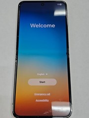 DEFECTIVE – Samsung Galaxy Zflip 5 – 256GB – Cream – Unlocked – 10942