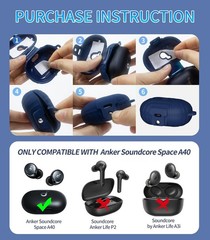 Silicone Protective Cover ONLY for Anker Soundcore Space A40 Secure Lock Case