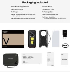 DOOGEE V MAX LR Laser RangeFinder 5G Rugged Smartphone 36GB+512G 6.78″ 20500mAh
