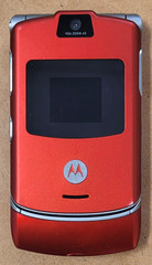 Motorola RAZR / Razor V3 – Red and Silver ( AT&T ) Flip Phone – Very Rare Color