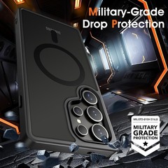 Magnetic Samsung Galaxy S26 Ultra Case Matte, Frosted Translucent Shockproof Cas