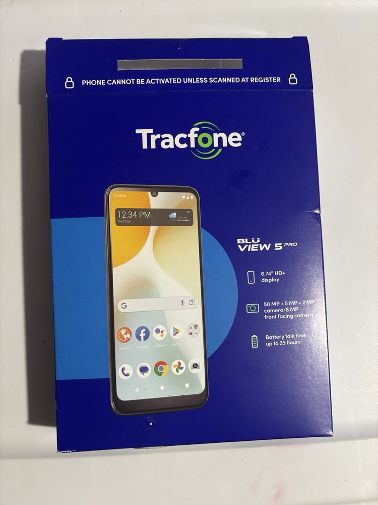 Blu View 5 Pro TracFone Black