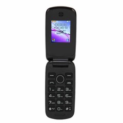 US BLACK Dual SIM Unlocked Flip Phone With Large Keys For Seniors