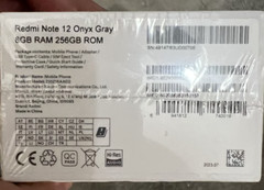 Xiaomi Redmi Note 12 4G LTE Onyx Gray – 8GB RAM – 256GB ROM – Unlocked – NEW