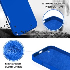 Case for iPhone 16 Pro Max 6.9” Smooth Liquid Silicone Soft Gel Rubber Cover