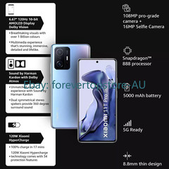 Xiaomi 11T Pro 5G 128/256GB 8/12GB RAM Dual SIM 108MP Snapdragon 888 New Sealed