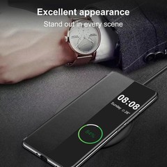 For Samsung Galaxy S26 Ultra Case Flip Leather Cover Clear S-View Smart Window