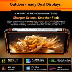 OSCAL TANK 5G AI Rugged Phone Android 15 Outdoors IP68 Dual Screen Mobile Global