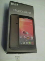 BLU Studio X8 HD, black 5.0 HD DISPLAY,5mp selfle camera, v4.4 Kitkat,pro owned.